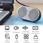 5002 Scheda audio USB Computer Piccoli altoparlanti Mini Desktop Audio, Sound Card