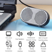5002 Scheda audio USB Computer Piccoli altoparlanti Mini Desktop Audio, Sound Card