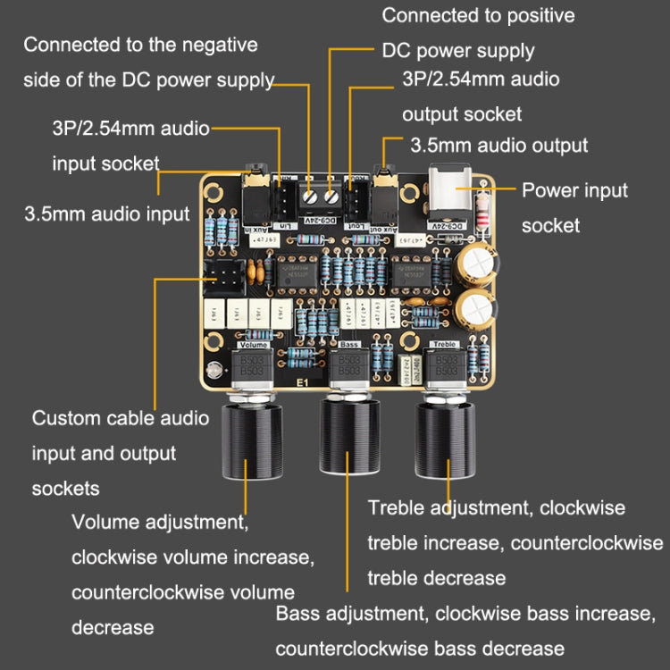 Modulo amplificatore NE5532 filtro attivo HIFI