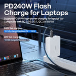 Cavo dati a ricarica rapida da 240 W, lunghezza: 1 m, USB2.0, USB4.0
