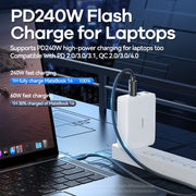 Cavo dati a ricarica rapida da 240 W, lunghezza: 1 m, USB2.0, USB4.0