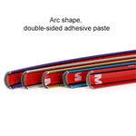 W12 8m/roll Striscia decorativa galvanica per ruota riflettente universale per auto, 1roll Electroplating Gold, 1roll Electroplating Silver, 1roll Electroplating Purple, 1roll Electroplating Red, 1roll Electroplating Blue