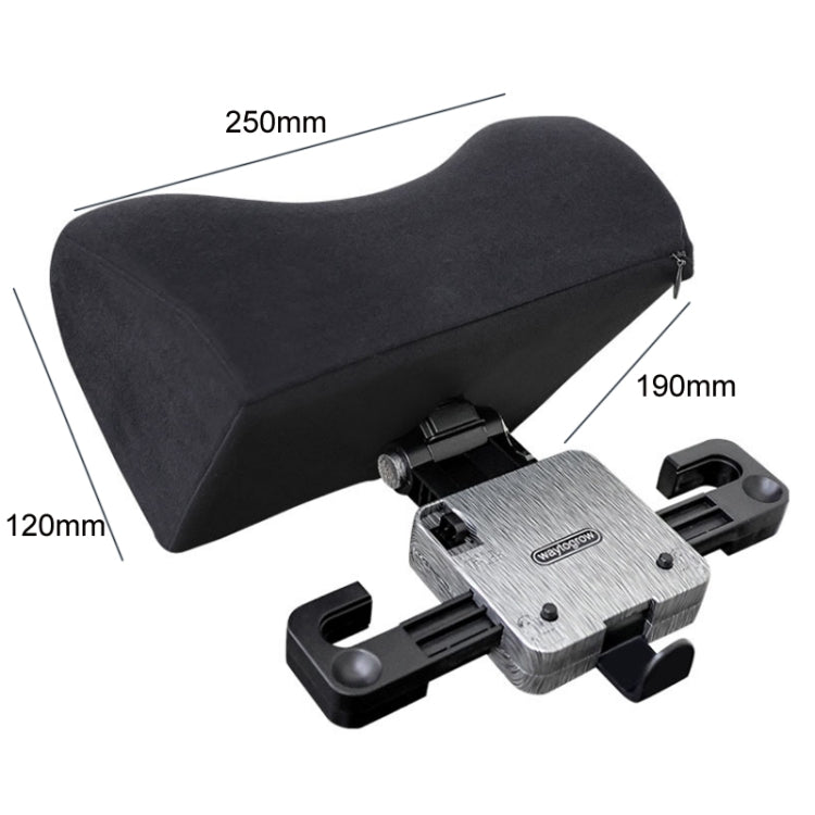 A09 Poggiatesta in memory foam a forma di U con regolazione universale per auto 5D, U-shaped (Black), U-shaped (Gray), U-shaped (Brown), With Stand  (U-shaped)