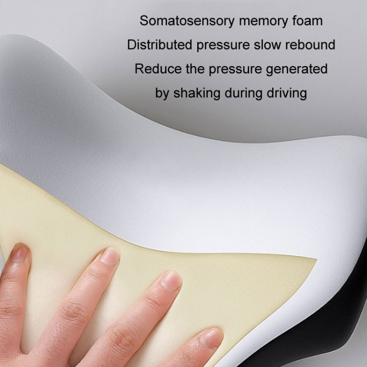 A09 Poggiatesta in memory foam a forma di U con regolazione universale per auto 5D, U-shaped (Black), U-shaped (Gray), U-shaped (Brown), With Stand  (U-shaped)