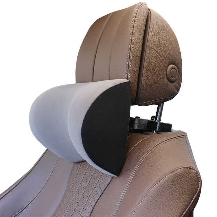 A09 Poggiatesta in memory foam a forma di U con regolazione universale per auto 5D, U-shaped (Black), U-shaped (Gray), U-shaped (Brown), With Stand  (U-shaped)