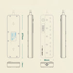 LDNIO multipresa 5 prese + 4 porte USB ricarica rapida