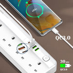 LDNIO multipresa 5 prese + 4 porte USB ricarica rapida