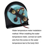 B741 Misuratore di temperatura dell'acqua modificato per auto da 52 mm Misuratore di temperatura dell'acqua modificato 40-120 gradi Celsius, B741 Water Temperature Meter