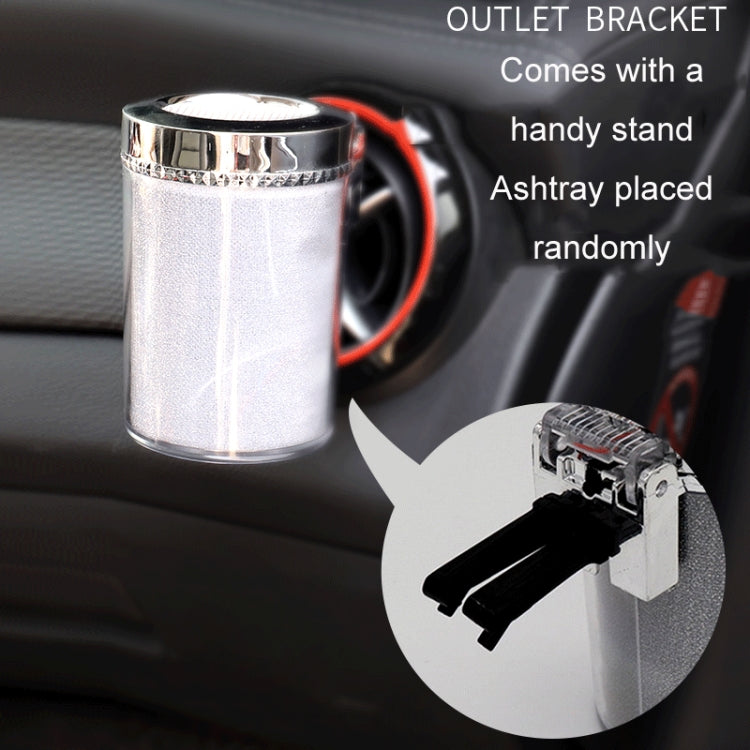 Posacenere per presa aria condizionata per auto con luce a LED, With LED Light