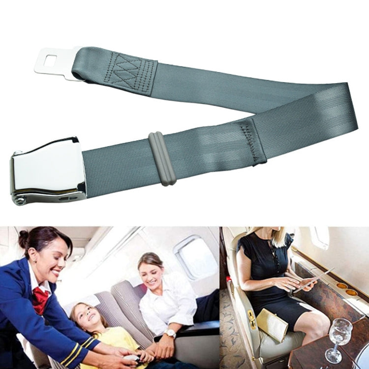 Cintura di sicurezza regolabile con fibbia per aereo a due punti, Aircraft Buckle Seat Belt(Black), Aircraft Buckle Seat Belt(Gray)