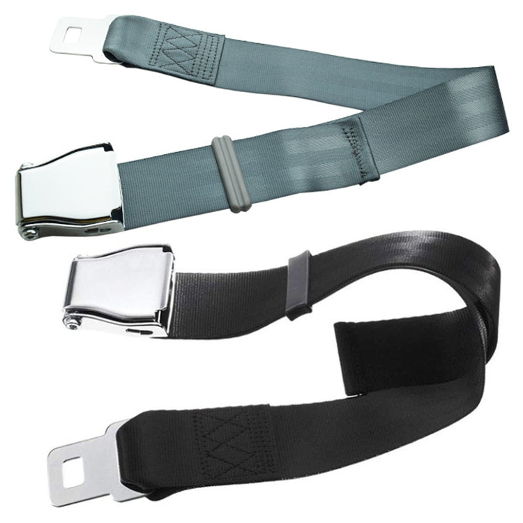 Cintura di sicurezza regolabile con fibbia per aereo a due punti, Aircraft Buckle Seat Belt(Black), Aircraft Buckle Seat Belt(Gray)