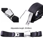 Cintura di sicurezza regolabile con fibbia per aereo a due punti, Aircraft Buckle Seat Belt(Black), Aircraft Buckle Seat Belt(Gray)