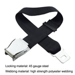 Cintura di sicurezza regolabile con fibbia per aereo a due punti, Aircraft Buckle Seat Belt(Black), Aircraft Buckle Seat Belt(Gray)