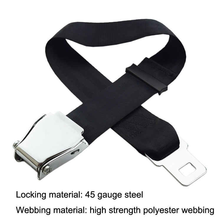 Cintura di sicurezza regolabile con fibbia per aereo a due punti, Aircraft Buckle Seat Belt(Black), Aircraft Buckle Seat Belt(Gray)