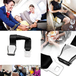 Cintura di sicurezza regolabile con fibbia per aereo a due punti, Aircraft Buckle Seat Belt(Black), Aircraft Buckle Seat Belt(Gray)