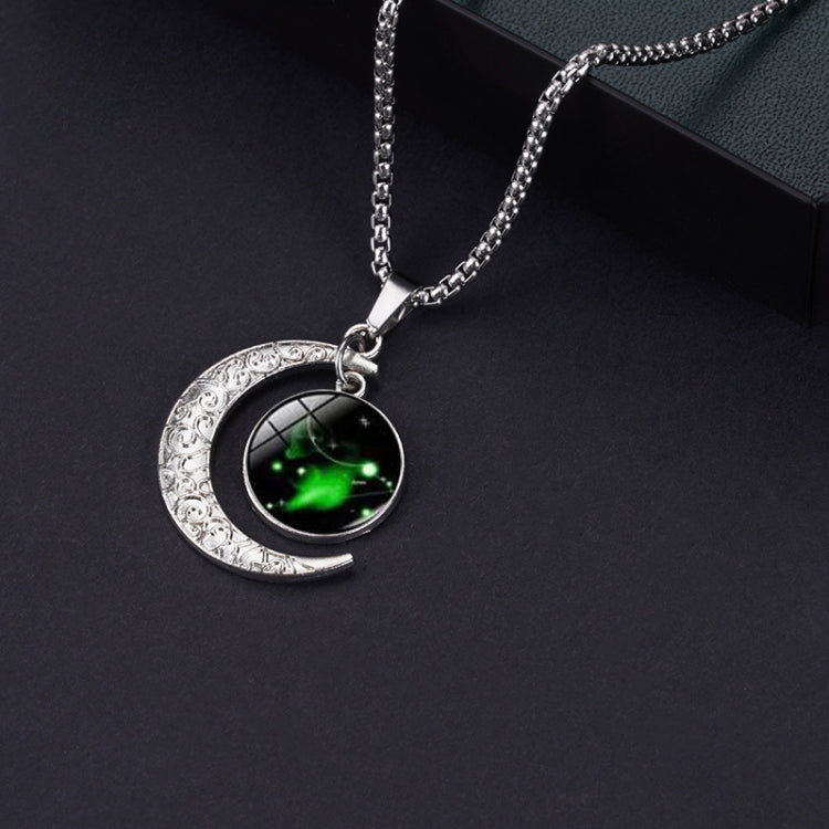 5pcs Collana in acciaio al titanio con luna zodiacale luminosa Ciondolo luna personalizzato, Necklace Aquarius, Necklace Pisces, Necklace Aries, Necklace Taurus, Necklace Gemini, Necklace Cancer, Necklace Leo, Necklace Virgo, Necklace Libra            ...