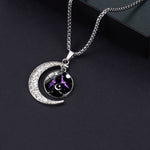 5pcs Collana in acciaio al titanio con luna zodiacale luminosa Ciondolo luna personalizzato, Necklace Aquarius, Necklace Pisces, Necklace Aries, Necklace Taurus, Necklace Gemini, Necklace Cancer, Necklace Leo, Necklace Virgo, Necklace Libra            ...