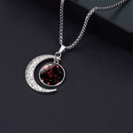 5pcs Collana in acciaio al titanio con luna zodiacale luminosa Ciondolo luna personalizzato, Necklace Aquarius, Necklace Pisces, Necklace Aries, Necklace Taurus, Necklace Gemini, Necklace Cancer, Necklace Leo, Necklace Virgo, Necklace Libra            ...