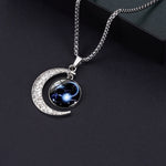 5pcs Collana in acciaio al titanio con luna zodiacale luminosa Ciondolo luna personalizzato, Necklace Aquarius, Necklace Pisces, Necklace Aries, Necklace Taurus, Necklace Gemini, Necklace Cancer, Necklace Leo, Necklace Virgo, Necklace Libra            ...
