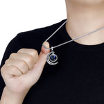 5pcs Collana in acciaio al titanio con luna zodiacale luminosa Ciondolo luna personalizzato, Necklace Aquarius, Necklace Pisces, Necklace Aries, Necklace Taurus, Necklace Gemini, Necklace Cancer, Necklace Leo, Necklace Virgo, Necklace Libra            ...