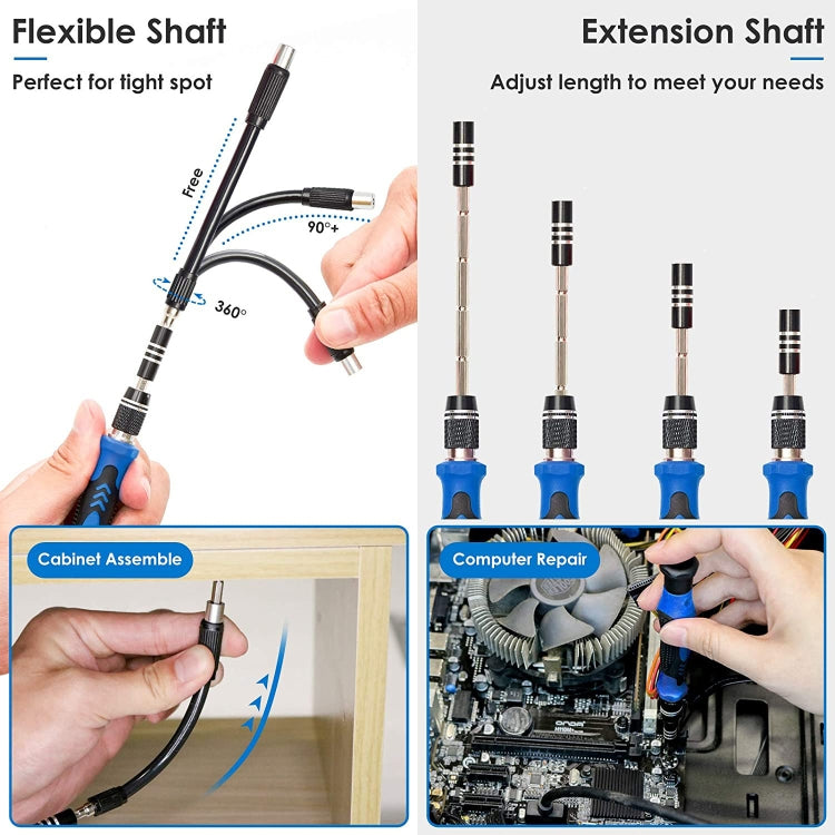 142 in 1 Precision Screwdriver Set Magnetic Screwdriver Bit Kit for PC Phone Repair Tool, 142 in 1