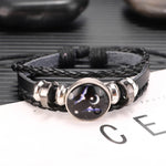 Bracciale in pelle bovina con perline multistrato da 10 costellazioni da 10 pezzi, stile:, Bracelet Pisces Ordinary, Bracelet Leo Luminous, Bracelet Gemini Luminous, Bracelet Sagittarius Luminous, Bracelet Aries Luminous, Bracelet Pisces Luminous      ...
