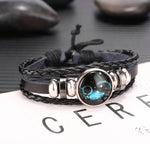 Bracciale in pelle bovina con perline multistrato da 10 costellazioni da 10 pezzi, stile:, Bracelet Pisces Ordinary, Bracelet Leo Luminous, Bracelet Gemini Luminous, Bracelet Sagittarius Luminous, Bracelet Aries Luminous, Bracelet Pisces Luminous      ...