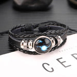 Bracciale in pelle bovina con perline multistrato da 10 costellazioni da 10 pezzi, stile:, Bracelet Pisces Ordinary, Bracelet Leo Luminous, Bracelet Gemini Luminous, Bracelet Sagittarius Luminous, Bracelet Aries Luminous, Bracelet Pisces Luminous      ...