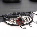Bracciale in pelle bovina con perline multistrato da 10 costellazioni da 10 pezzi, stile:, Bracelet Pisces Ordinary, Bracelet Leo Luminous, Bracelet Gemini Luminous, Bracelet Sagittarius Luminous, Bracelet Aries Luminous, Bracelet Pisces Luminous      ...