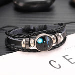 Bracciale in pelle bovina con perline multistrato da 10 costellazioni da 10 pezzi, stile:, Bracelet Pisces Ordinary, Bracelet Leo Luminous, Bracelet Gemini Luminous, Bracelet Sagittarius Luminous, Bracelet Aries Luminous, Bracelet Pisces Luminous      ...