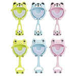 S8 2 pezzi spazzolino manuale in silicone a forma di U per animali da cartone animato per bambini per 2-12 anni