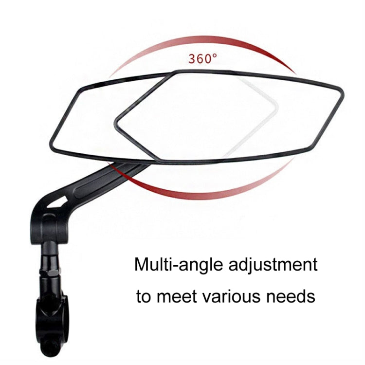 Specchietto retrovisore riflettente piatto ad alta definizione per mountain bike, specifica:, Single Left, Single Right, 1 Pair