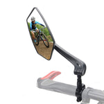 Specchietto retrovisore riflettente piatto ad alta definizione per mountain bike, specifica:, Single Left, Single Right, 1 Pair