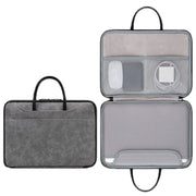 Borsa per computer portatile impermeabile completamente aperta in pelle Baona, 13/13.3 inches, 14 inches, 15/15.6/16 inches