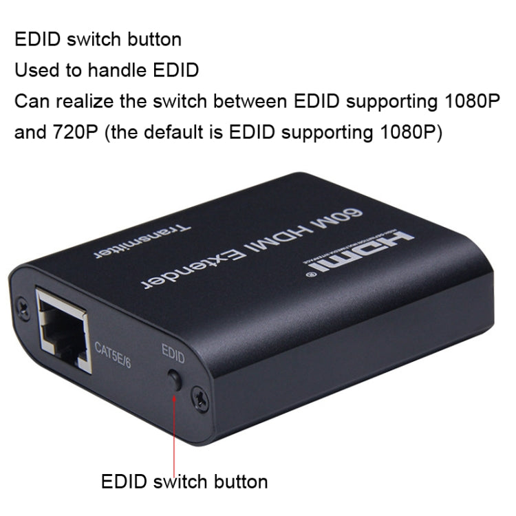 Extender HDMI 60 m con trasmissione via cavo RJ45
