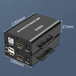 Extender KVM HDMI 60m con alimentatore POE e USB