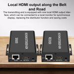 Extender KVM HDMI 60m con alimentatore POE e USB