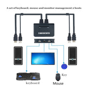 Switch KVM HDMI a 2 porte 2 ingressi 1 uscita BW-21UHB, BW-21UHB