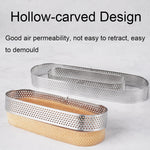 BN1006 Mousse in acciaio inossidabile Cerchio ispessito Stampo per torta perforato Strumenti di cottura fai-da-te, Round(2.7 inches), Round(3 inches), Round(3.5 inches), Rectangle(3.9 inches), Rectangle(4.3 inches), Rectangle(4.7 inches)               ...