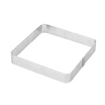 BN1006 Mousse in acciaio inossidabile Cerchio ispessito Stampo per torta perforato Strumenti di cottura fai-da-te, Round(2.7 inches), Round(3 inches), Round(3.5 inches), Rectangle(3.9 inches), Rectangle(4.3 inches), Rectangle(4.7 inches)               ...