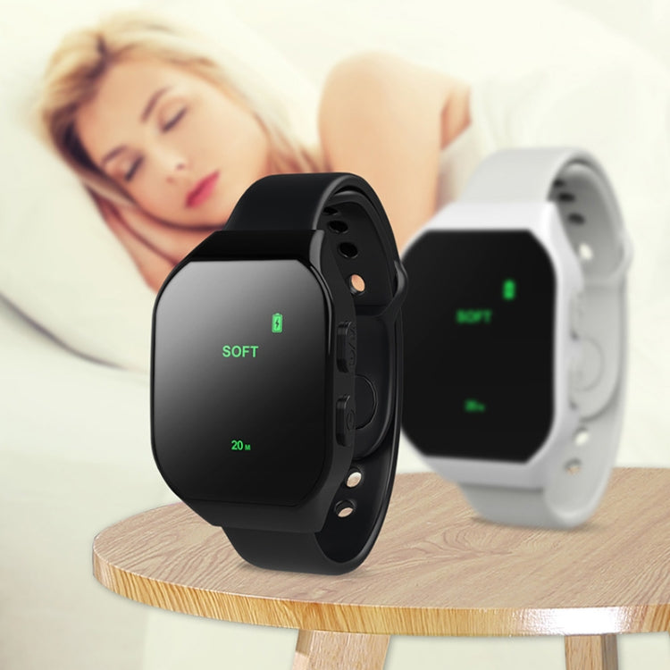 Guarda lo strumento per dormire Strumento portatile intelligente per il massaggio dell'insonnia lenitivo a impulsi, Black, White, Pink