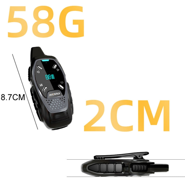 Walkie-talkie portatile mini con display LED e ricarica USB