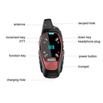 Walkie-talkie portatile mini con display LED e ricarica USB
