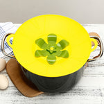 Gadget da cucina con coperchio girevole a prova di perdite di fiori in silicone, dimensioni:, 23cm Yellow, 23cm Gray, 29cm Yellow, 29cm Gray