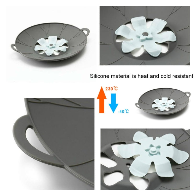 Gadget da cucina con coperchio girevole a prova di perdite di fiori in silicone, dimensioni:, 23cm Yellow, 23cm Gray, 29cm Yellow, 29cm Gray