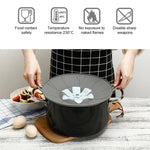 Gadget da cucina con coperchio girevole a prova di perdite di fiori in silicone, dimensioni:, 23cm Yellow, 23cm Gray, 29cm Yellow, 29cm Gray