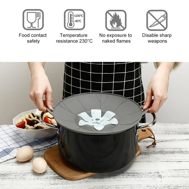 Gadget da cucina con coperchio girevole a prova di perdite di fiori in silicone, dimensioni:, 23cm Yellow, 23cm Gray, 29cm Yellow, 29cm Gray