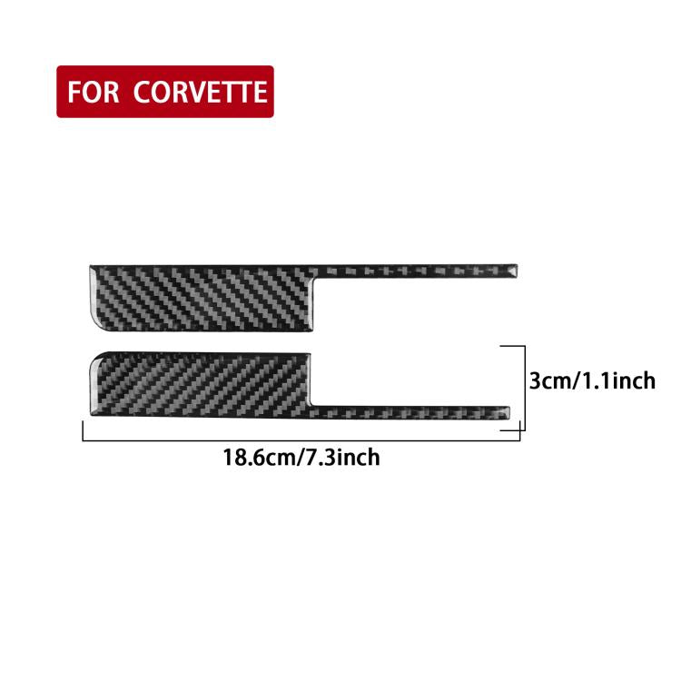 Per Chevrolet Corvette C8, set da 2 adesivi per interruttore serratura portiera auto.