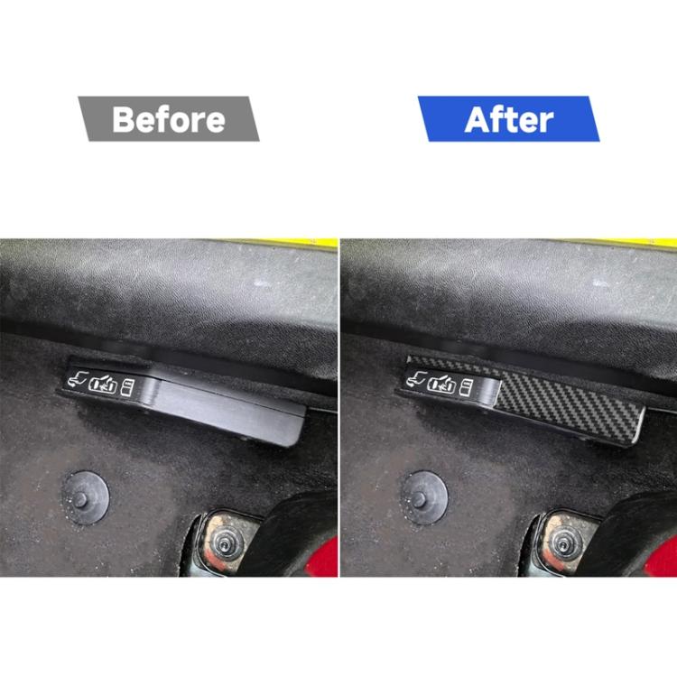 Per Chevrolet Corvette C8, set da 2 adesivi per interruttore serratura portiera auto.
