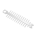 Bastone per barbecue in acciaio inossidabile 304 per bistecca all'aperto con lisca di pesce, Cat Face Style Barbecue Stick, Hook Style Barbecue Stick